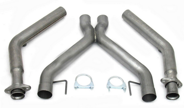 3" X-Pipe Natural Stainless Steel